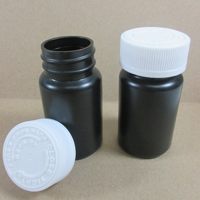 10 Empty Plastic Medicine Pill Bottles Box Case Holder Container Vitamin Drug