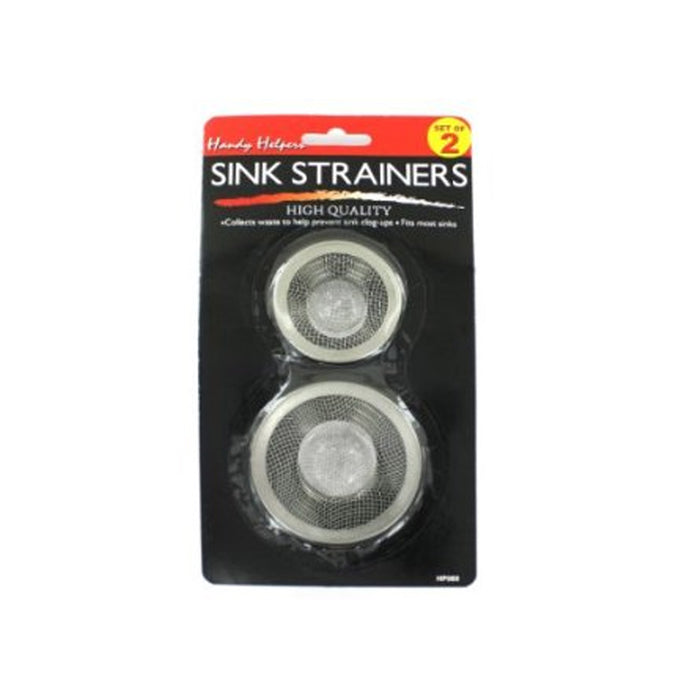 2 Pack Metal Mesh Sink Strainer Drain Stopper Garbage Trap Kitchen Bathroom Tool