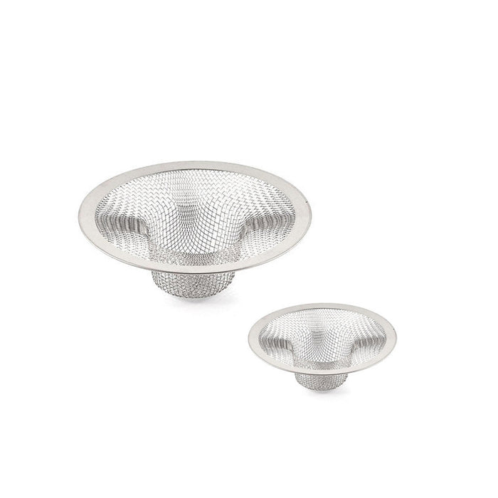 2 Pack Metal Mesh Sink Strainer Drain Stopper Garbage Trap Kitchen Bathroom Tool