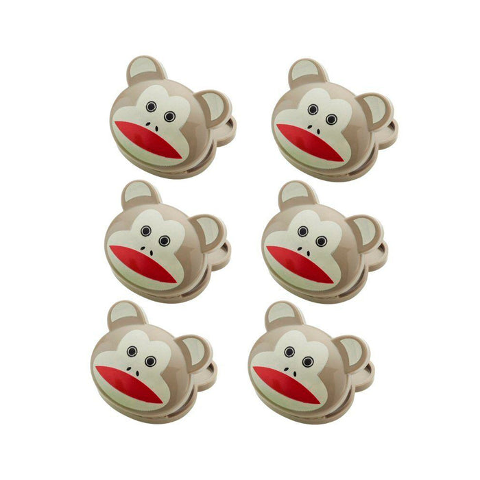 6 Pc Kikkerland Bag Sealing Clips Food Storage Seal Tight Kitchen Monkey Clip