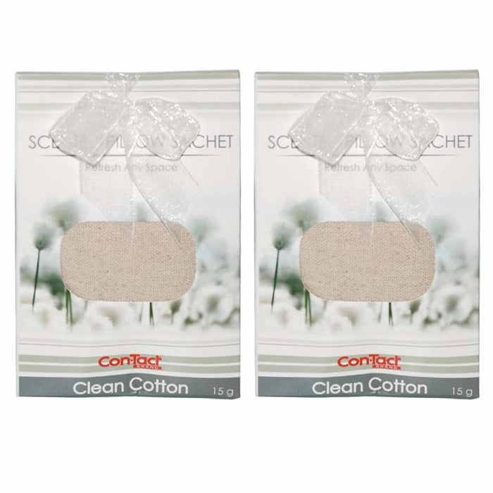 2 Pc Clean Cotton Scented Pillow Sachet Packets Bags Home Fragrance Long Lasting