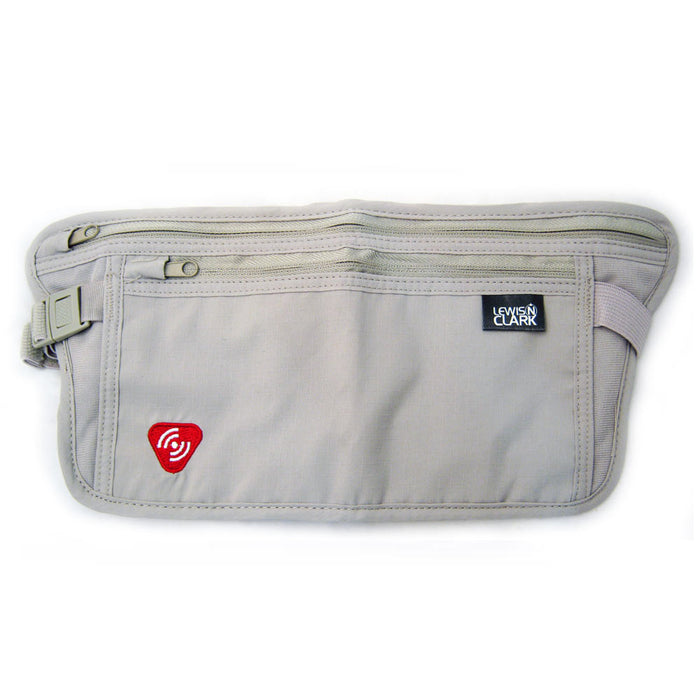 Lewis N Clark RFID Blocking Waist Stash Money Belt Passport Id Holder Travel