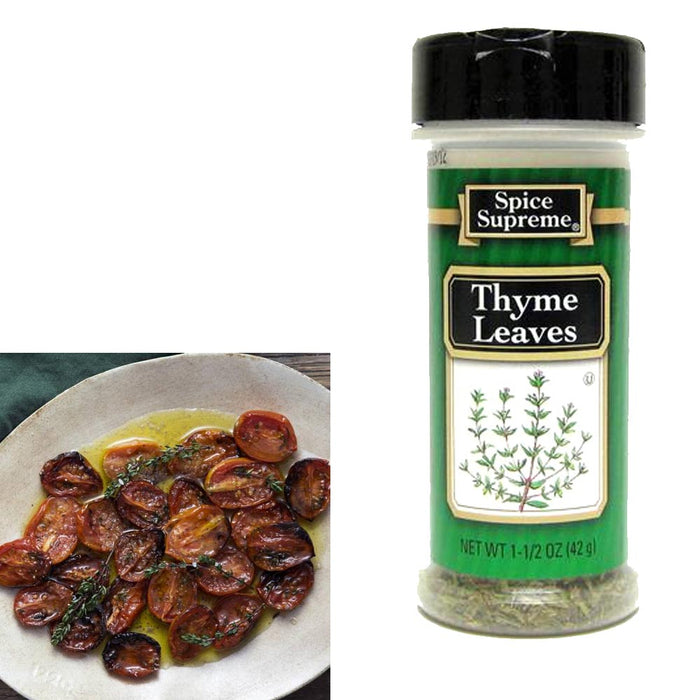 2Pc Spice Supreme Thyme Leaves Seasoning 1.5 Ounce Jar Cooking Dry Meats Veggies