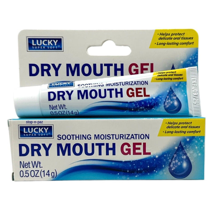 6 Pk Fast Acting Dry Mouth Gel Moisturizing Stimulates Saliva Oral Relief 0.5oz