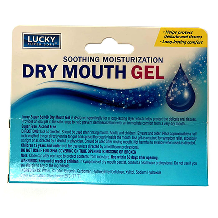 4 Pk Soothing Dry Mouth Gel Moisturizing Oral Relief Saliva Production 0.5oz