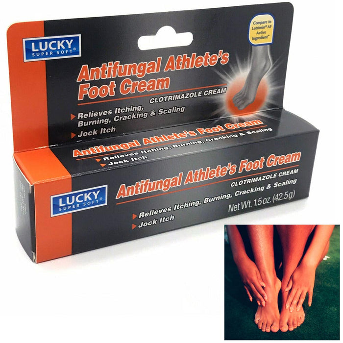 2X Antifungal Athletes Foot Cream Treatment Itching Burning Anti Fungus Relieves