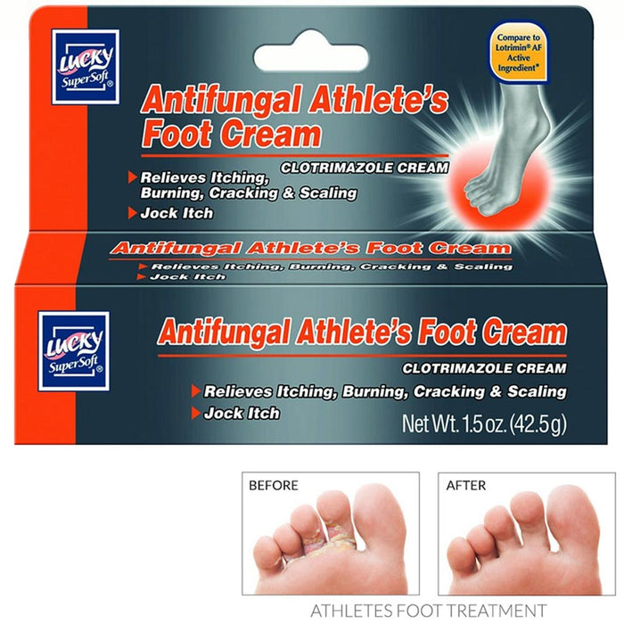 2X Antifungal Athletes Foot Cream Treatment Itching Burning Anti Fungus Relieves