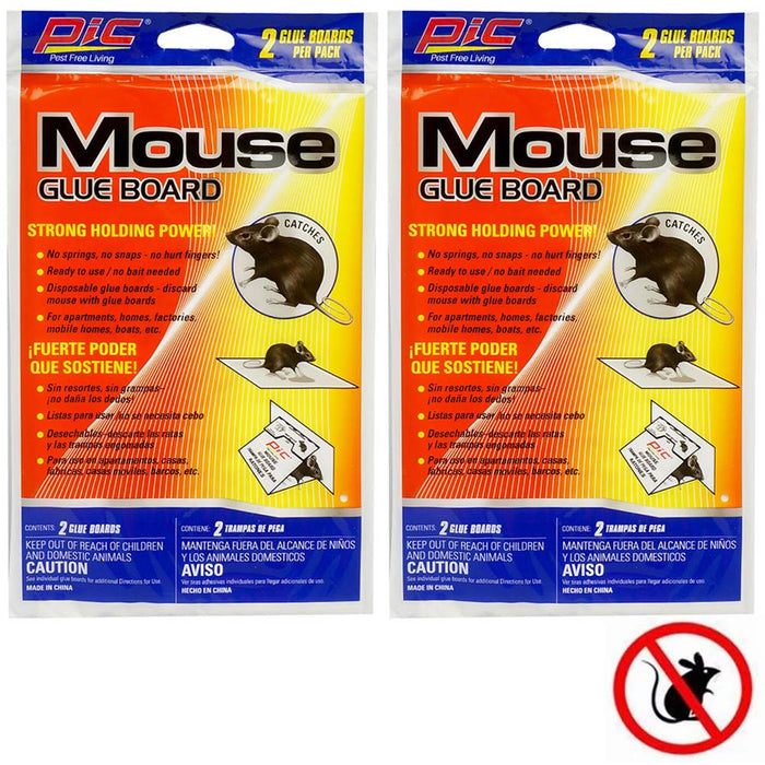 4 Mouse Sticky Boards Glue Traps Disposable Rat Mice Rodent Insect 8" x 5.5"