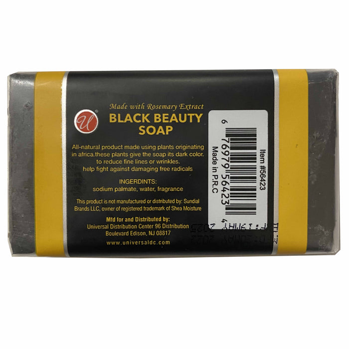 6 Pc Beauty Bar African Black Soap Rosemary Extract Deep Cleansing Skin Care 4oz