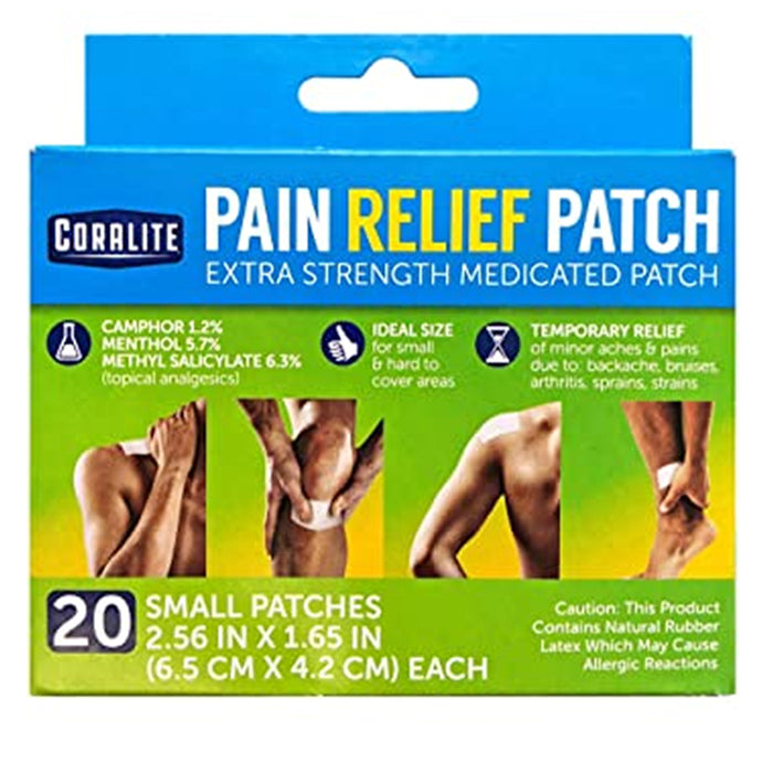 40 Pc Extra Strength Coralite Pain Relief Menthol Patch Heat Therapy Hot Press