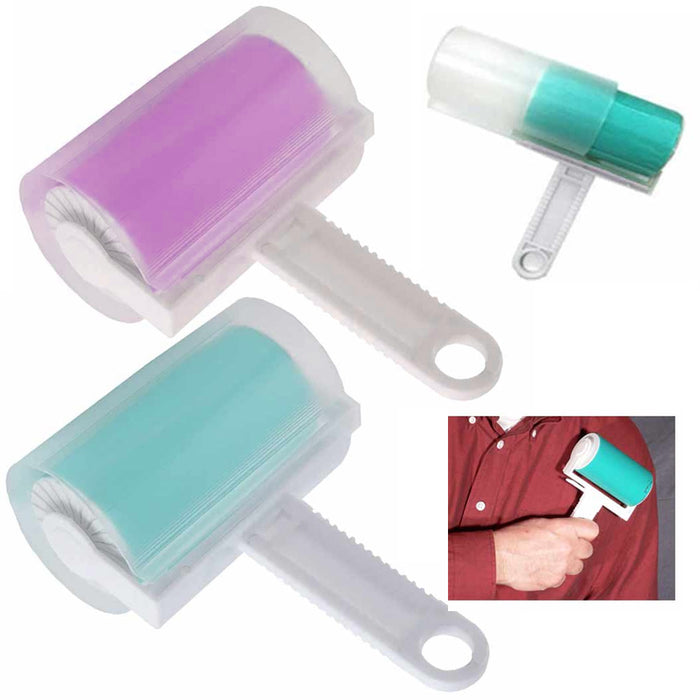 1 Reusable Sticky Picker Cleaner Lint Roller Pet Hair Remover Brush Dust Pet Car