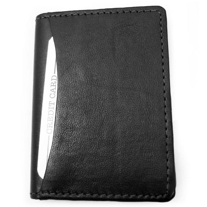 RFID Wallet Card Holder Id Credit Blocking Leather Money New Mens Genuine Black