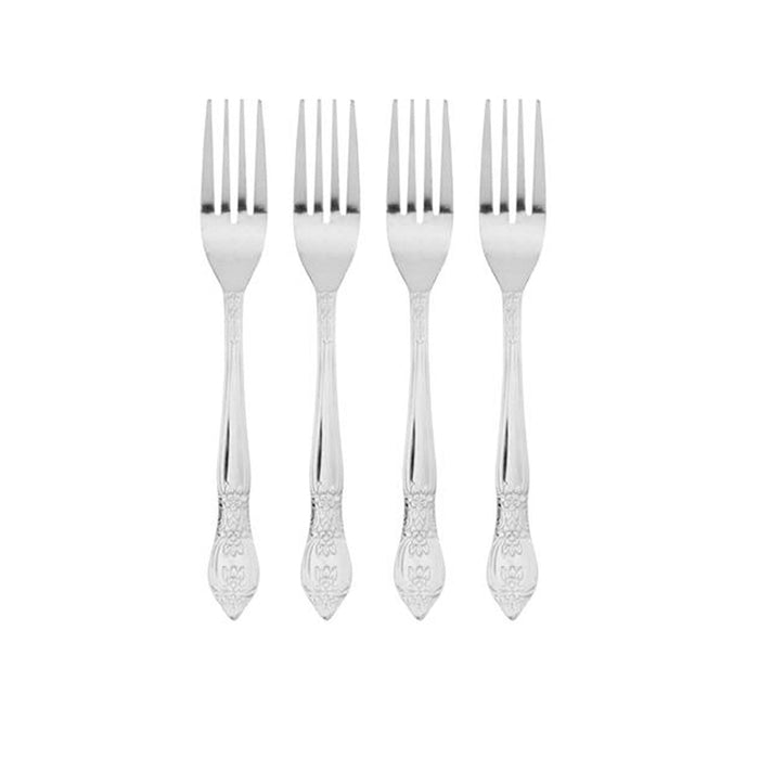 16 Pc Flatware Set Silverware Cutlery Stainless Steel Knife Fork Spoon Teaspoon