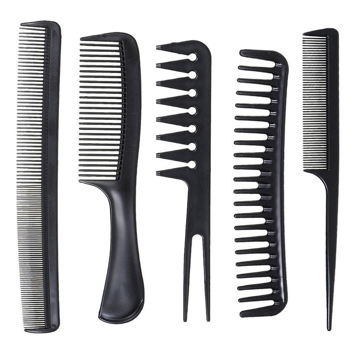 5 PC Comb Set Hair Hairdressing Styling Salon Barber Tool Kit Hairstyle Dressing