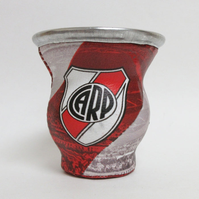 River Plate Argentina Mate Gourd Glass Cup W/ Bombilla Straw Tea Drink Kit 5652