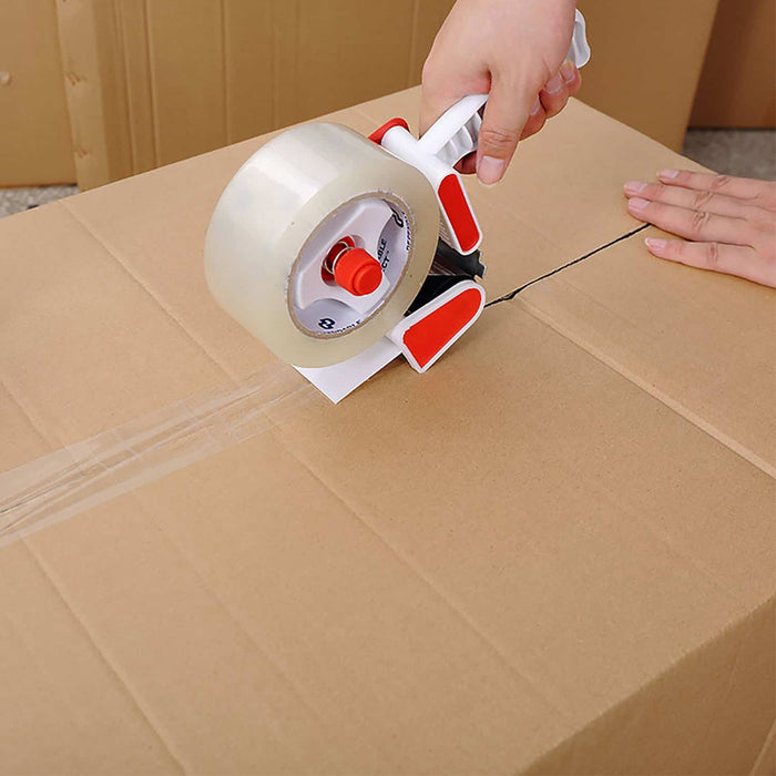 Packing Tape Gun Dispenser + 2 Rolls Heavy Duty Machine Box Packaging Shipping