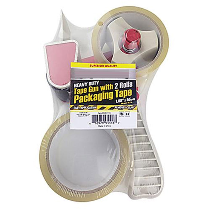 Packing Tape Gun Dispenser + 2 Rolls Heavy Duty Machine Box Packaging Shipping