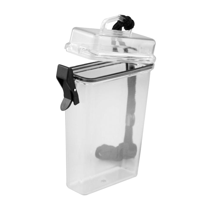 1 Waterproof Container Airtight Case ID Holder Plastic Box Keys Money Beach Pool