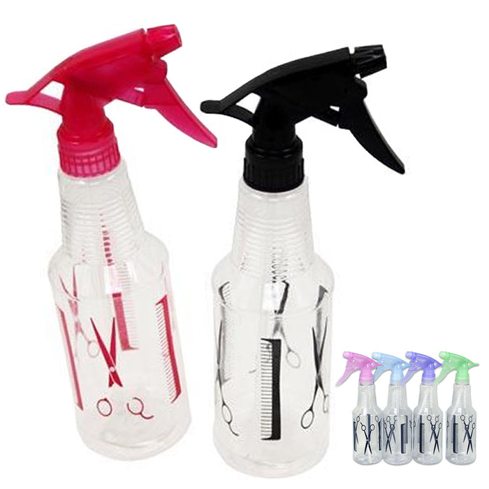 2 Plastic Spray Bottle 16 Oz Mist Flower Sprayer Hair Salon Tool Hairdressing