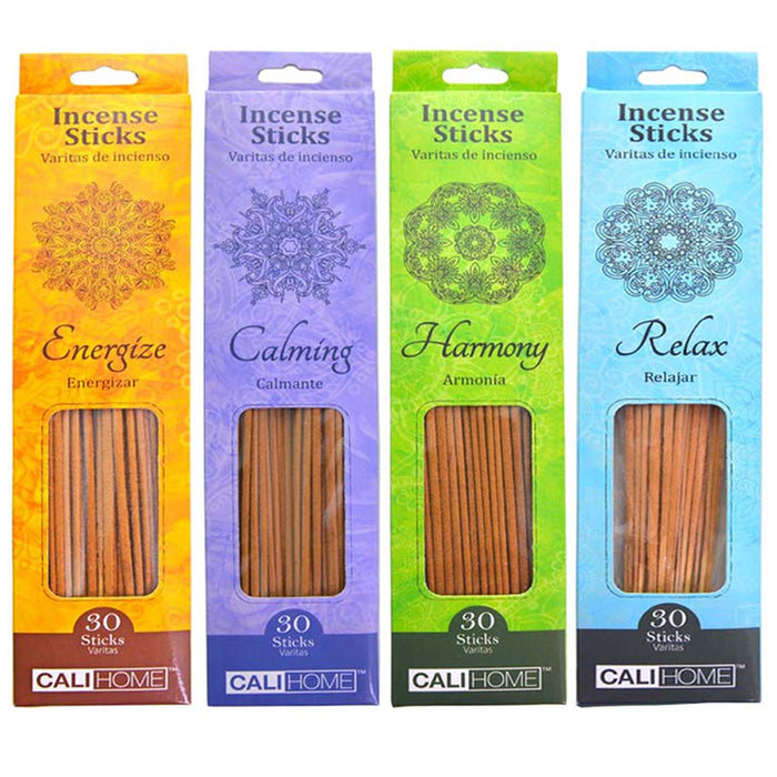 120 Pc Anti Stress Incense Sticks Relief Calming Meditate Aroma Therapy Scents