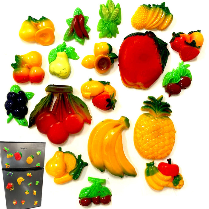 36 Pc Refrigerator Magnets Set Assorted Fruits Food Magnet Kitchen Fridge Locker