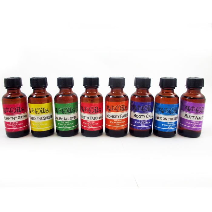 8 Aroma Therapy Oils Set Sexy Scent Spa Home Fragrance Air Diffuser Burner 30ml