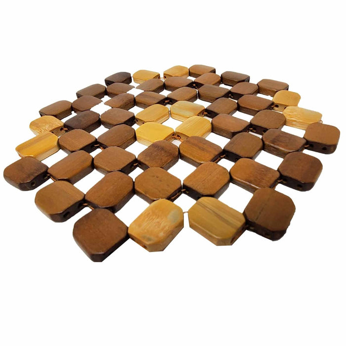 1 Pc Bamboo Trivet Mat Hot Pad Pot Holder Oven Heat Resistant Coaster Kitchen