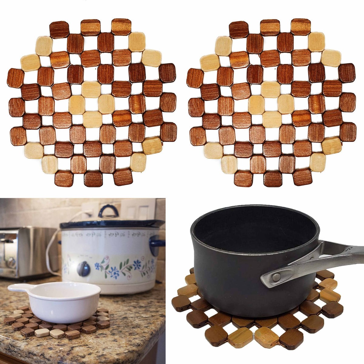 Nest Pot & Saucepan Table Trivet Heat Mat by Hacoa