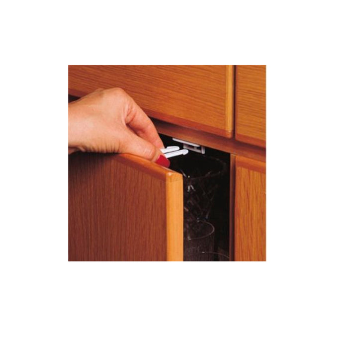 4 Cabinet Drawer Latches Child Safety Cabinet Protection Latch Kids Locks White