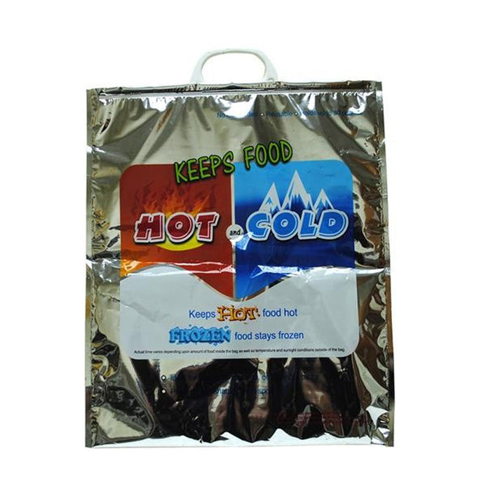 1Pc X Large Hot Cold Insulated Foil Grocery Bag Holds 30Lbs Thermal Food Storage