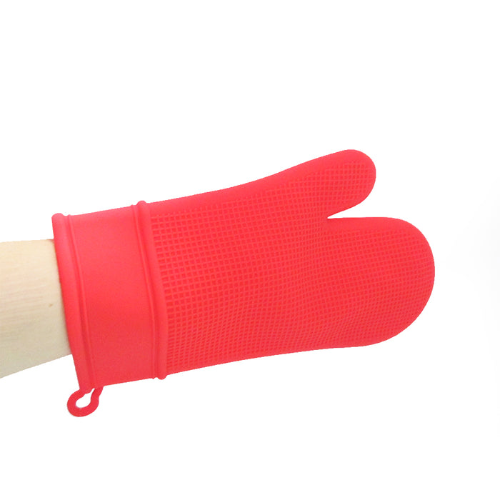 2 Silicone Heat Resistant Oven Gloves Non Slip Safe Grip Cooking Pot Holder Mitt