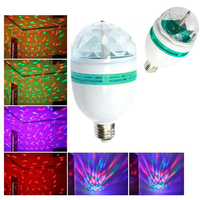 LED Rotating Light Lighting Full Color Disco Party Crystal Ball Lights Effects