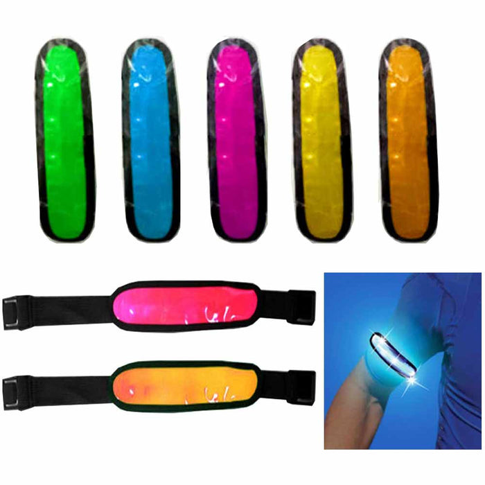 1 Fit LED Arm Strap Glow Band Light Up Sport Runner Fitness Running Reflective