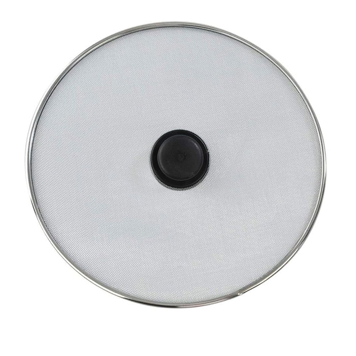 1 Splatter Screen 11" Frying Pan Steel Mesh Lid Knob Cover Grease Guard Shield