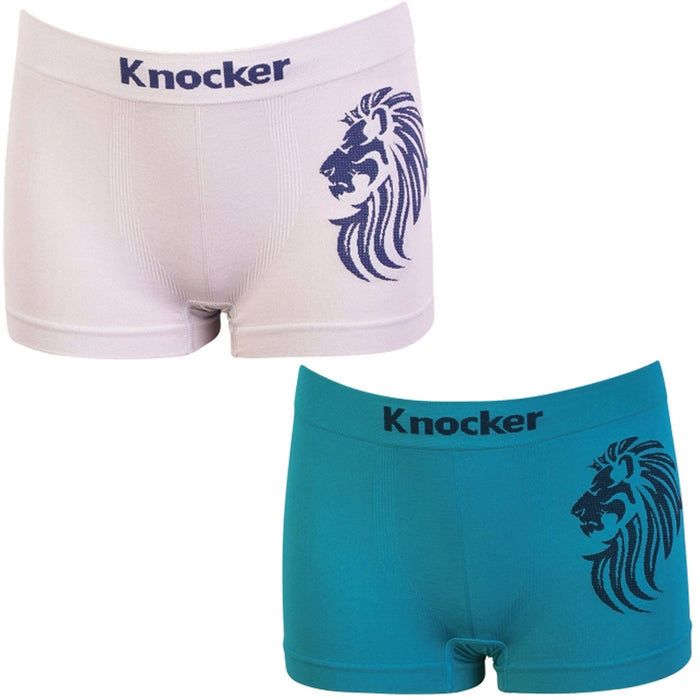 3pc Knocker Boys Seamless Comfort Boxer Briefs Underwear Non-irritating Shorts M