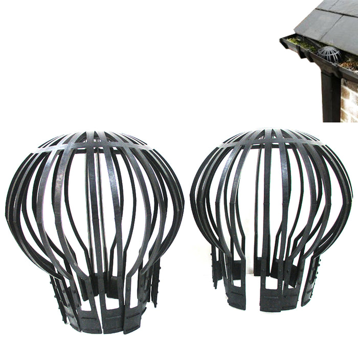 2PC Gutter Downpipe Balloon Guard Blockage Filters Stops Leaves Debris Down Pipe