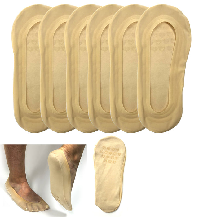 12pk No Show Socks Women Nude Flats Non Slip Foot Liner Invisible Ultra Low 9-11