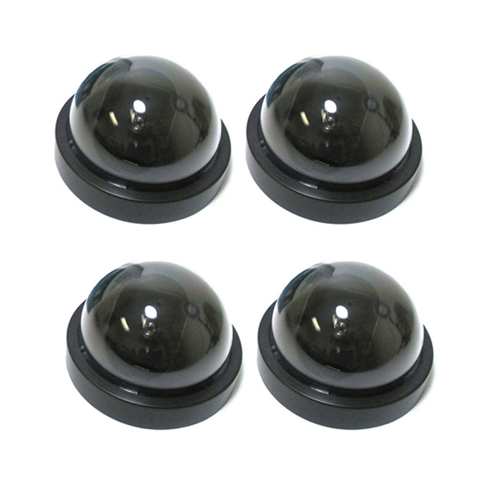 4 Fake Dummy Surveillance Security Camera Dome LED Sensor Flashing Light Blink