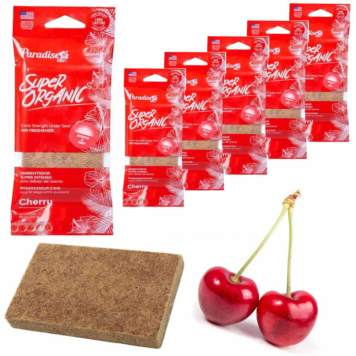 6 Paradise Super Organic Cherry Scent Air Freshener Block Stone Aroma Fragrance