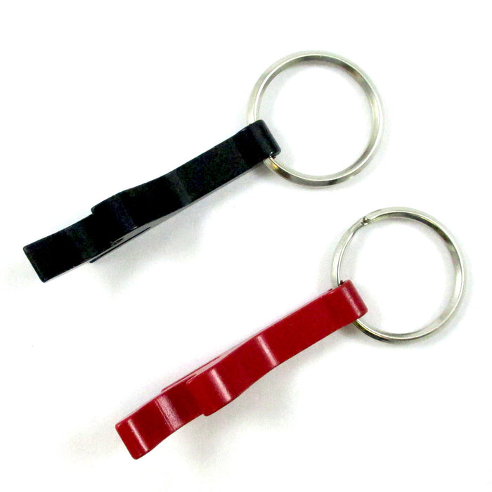 3x NEW Key Chain Aluminum Beer BOTTLE and CAN OPENER small beverage key ring