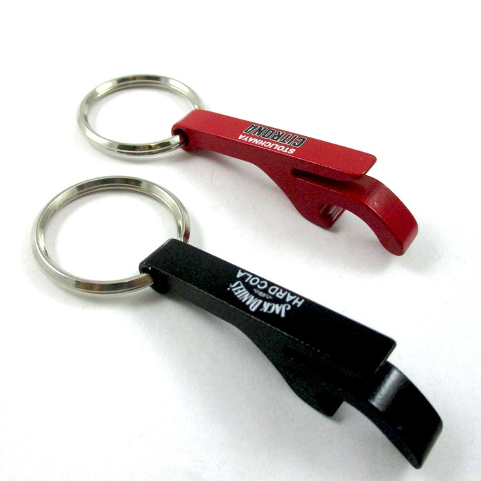 12 Pack Bottle Can Opener Aluminum Keychain Beer Beverage Opener Key Ring Gift