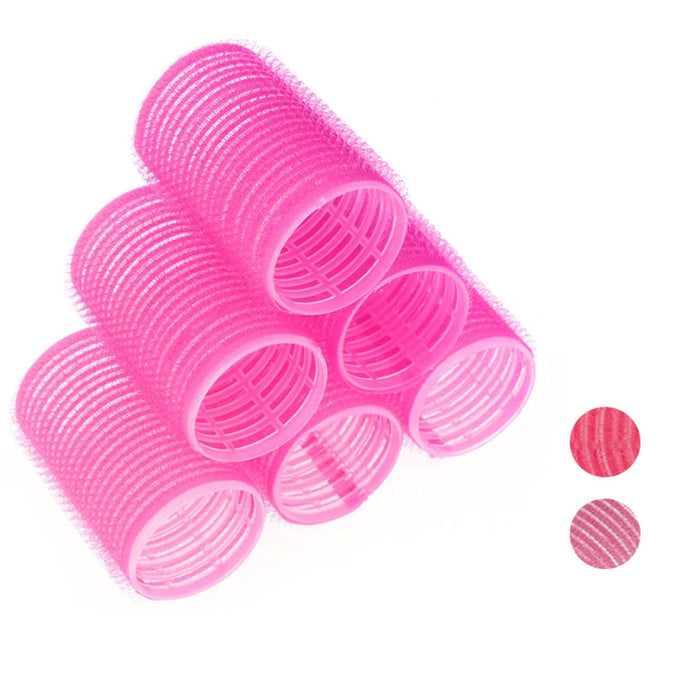 18 Medium Cling Foam Hair Rollers Curls Waves Soft Cushion Curlers Styling 1.6"