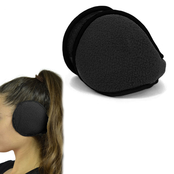 1 Soft Fleece Ear Muff Warmer Winter Basic Polar Fleece Earmuff Grip Wrap Unisex