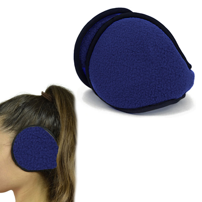 1 X Kids Ear Muff Earmuffs Boy Girl Warmers Winter Basic Polar Fleece Grip Wrap