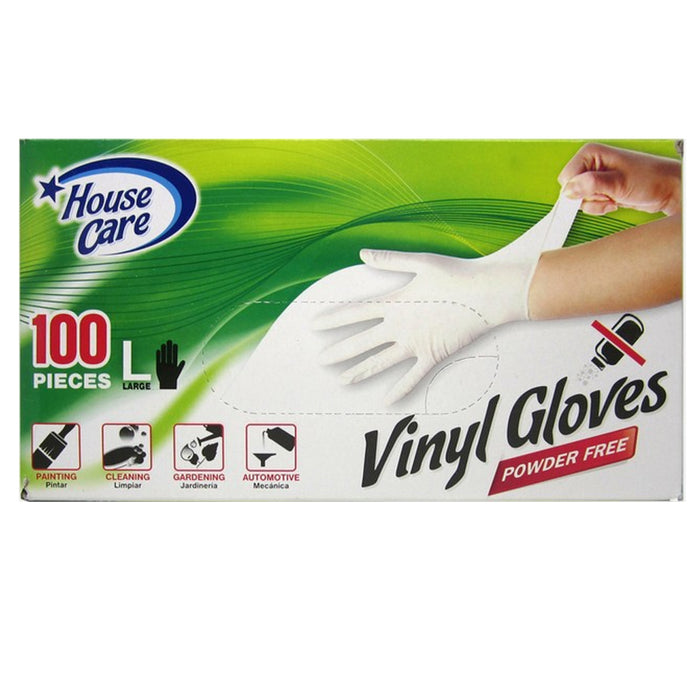 100 Vinyl Disposable Gloves Powder Free Painting Cleaning Automotive Large New