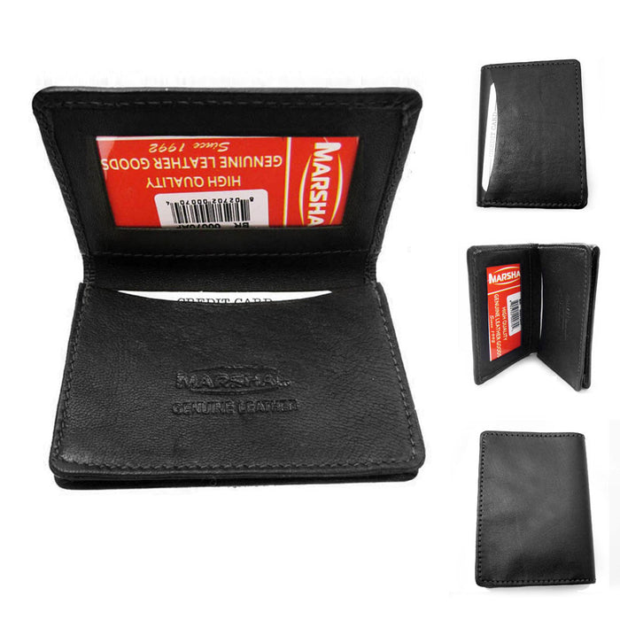 RFID Wallet Card Holder Id Credit Blocking Leather Money New Mens Genuine Black