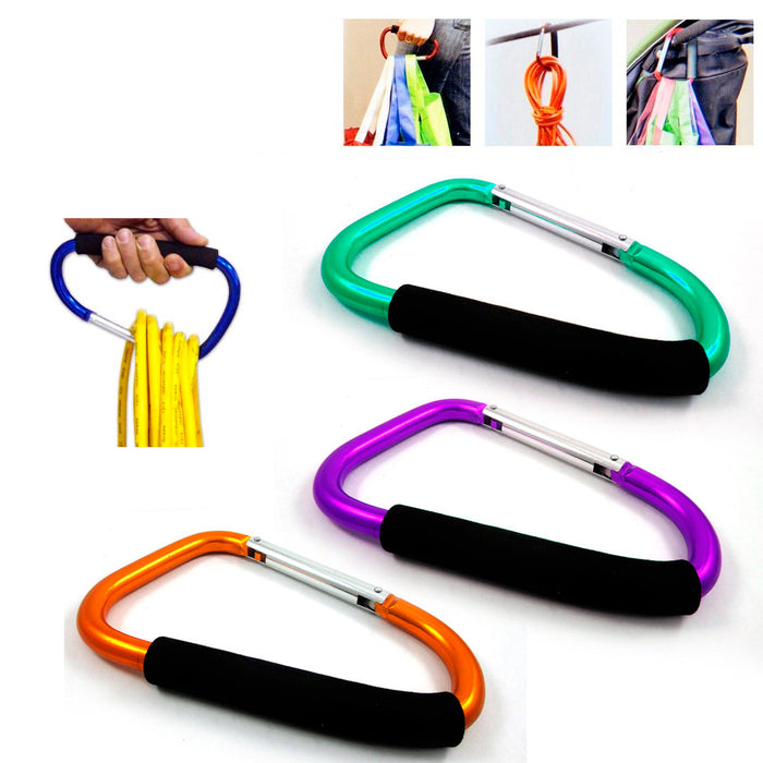 Jumbo 8" Carabiner Hook Max Force Extra Large Spring Snap Hook Cushion Grip New