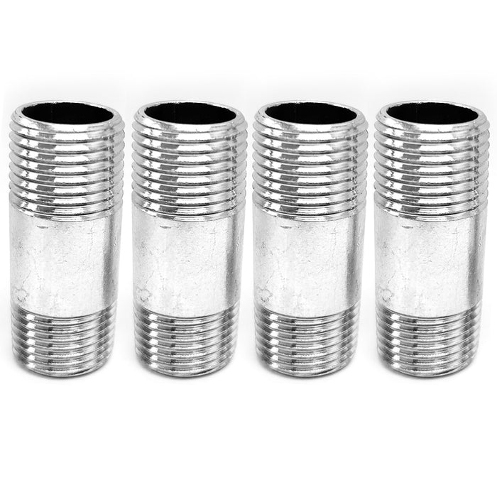 10 pc 3/4" x 1 7/8" Silver Steel Nipples Connector Repair Pipe Fitting DIY