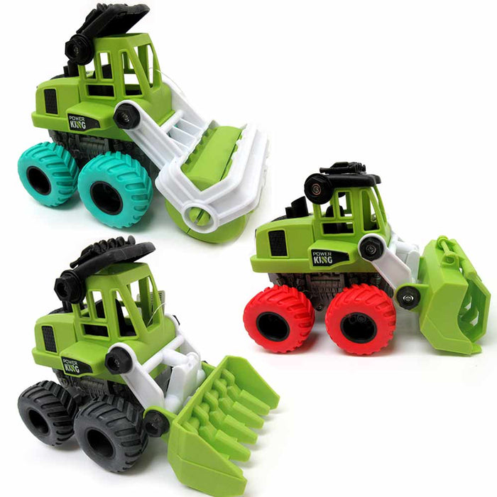 1 Farm Truck Toy Tractor Dual Inertia 4 Wheel Drive Pull Back Vehicle Boys Gift