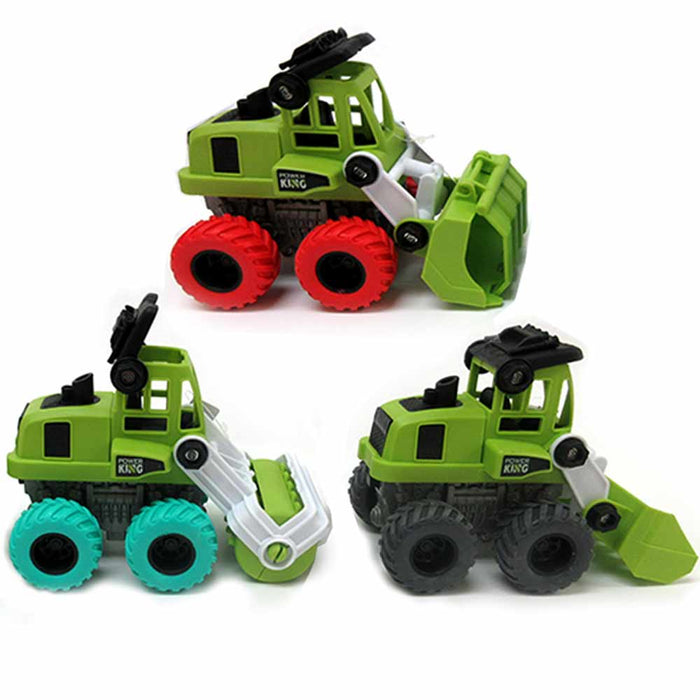 1 Farm Truck Toy Tractor Dual Inertia 4 Wheel Drive Pull Back Vehicle Boys Gift